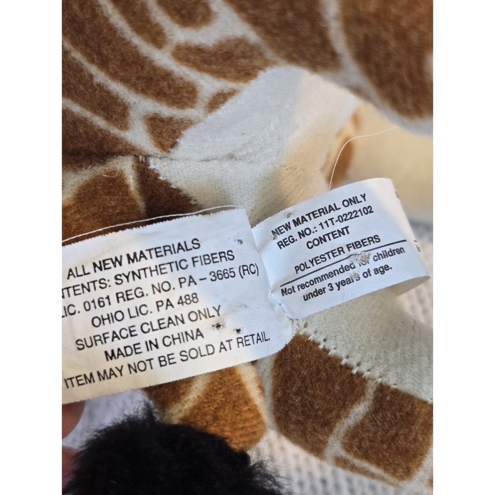 Madagascar Melman Giraffe Plush Nanco 2004 DreamWorks Stuffed Animal 18" - Picture 12 of 13
